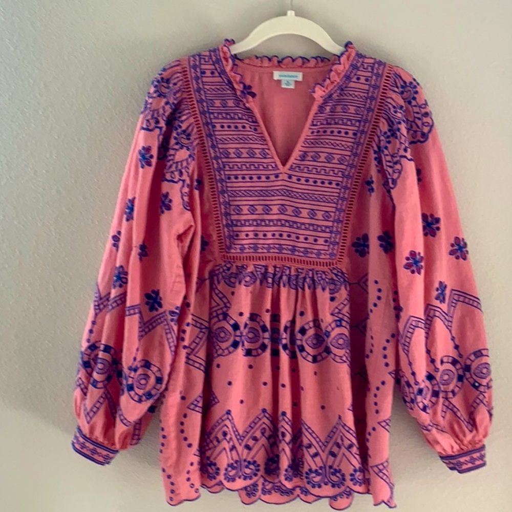 Very pretty, embroidered top from Sundance.